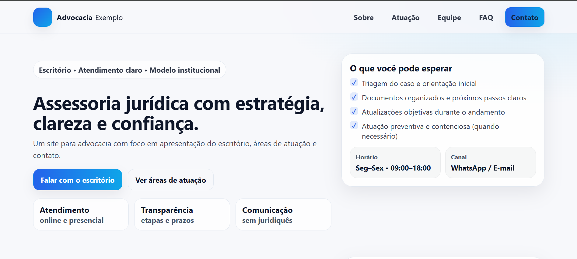 Preview do projeto Advocacia